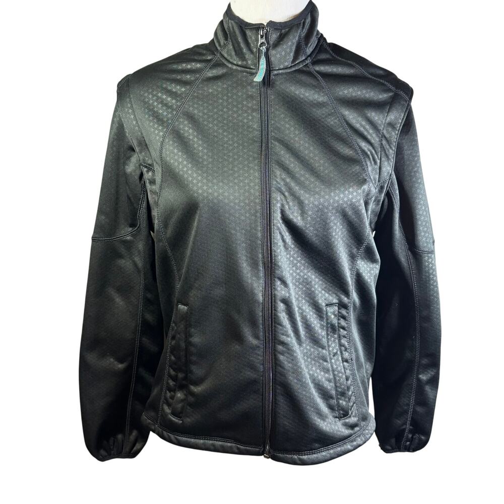 Axial Jacket Womens M Black Cycling Full Zip Long Sleeve Wind Blocker Thermal